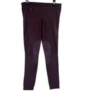 Irideon Riding Breeches Women's Large Plum Knee Patch Stretch USA